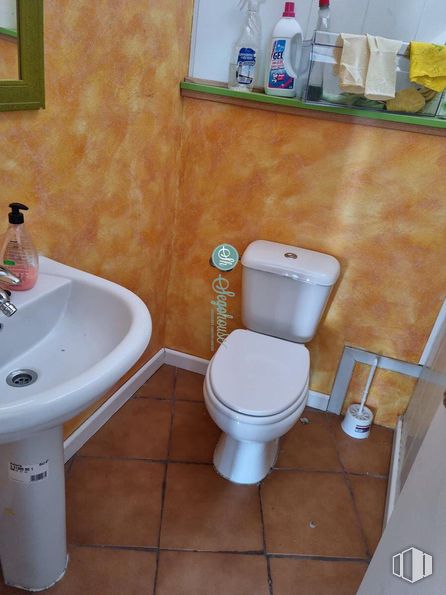 Local en venta en Centro, Espirdo, Segovia, 40191 con inodoro, fregadero, botella, asiento del inodoro, accesorios de fontanería, cuarto de baño, suelos, suelo, fontanería y azulejo alrededor