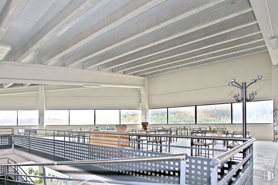 Industrial for sale & for rent at Camino Fábrica, s/n, Hoyocasero, Ávila, 28037 with lighting, building, wood, shade, chair, floor, table, window, flooring and beam around