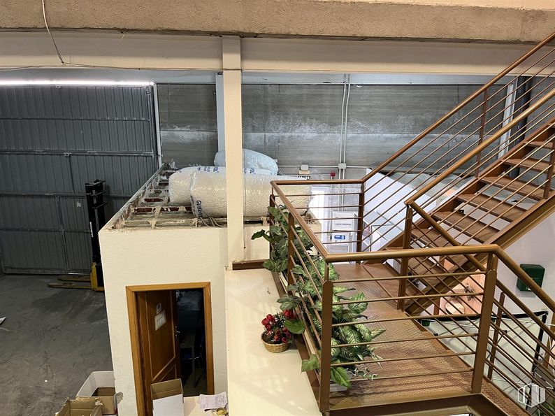 Industrial for sale at Camino Carrera, Fuente el Saz de Jarama, Madrid, 28140 with plant, building, wood, flowerpot, stairs, fixture, gas, facade, composite material and baluster around