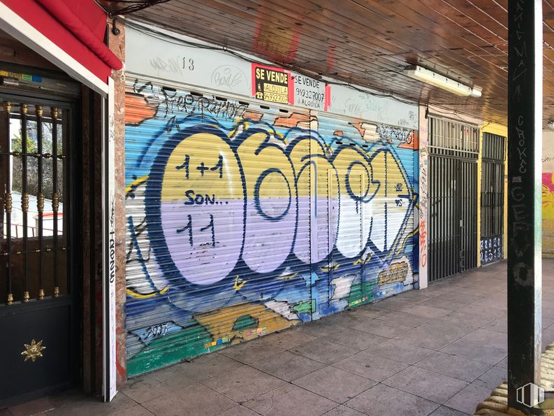 Local en venta en Calle de Telémaco, 8, San Blas - Canillejas, Madrid, 28027 con día, pintura, azur, pintura artística, grafiti, arte, pared, fuente, accesorio y fachada alrededor