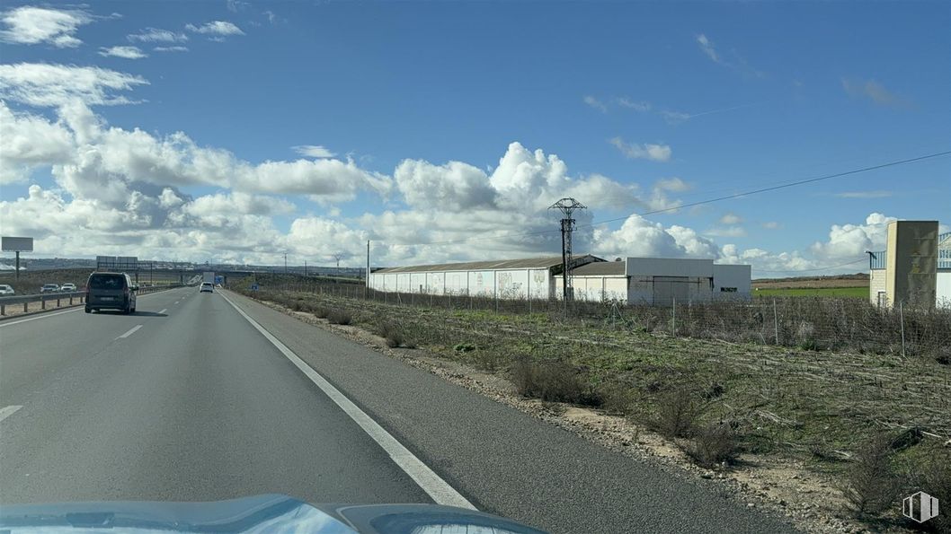 Industrial for sale at Calle Dinosaurio, Magán, Toledo, 45590 with sky, road surface, road, cloud, horizon, asphalt, highway, thoroughfare, controlled-access highway and plain around