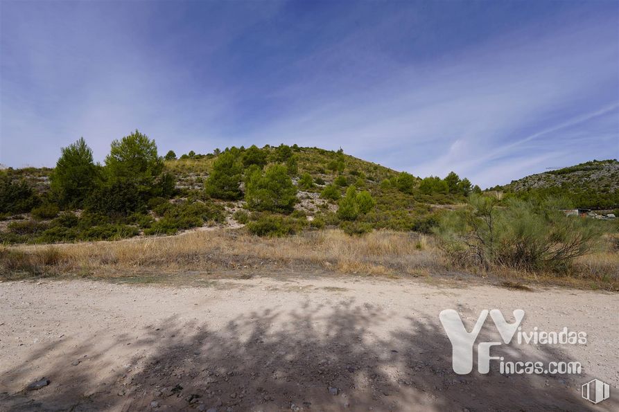 Land for sale at Camino Buendía, 1, Albalate de Zorita, Guadalajara, 19117 with cloud, sky, plant, natural landscape, terrain, asphalt, grass, mountain, road and road surface around