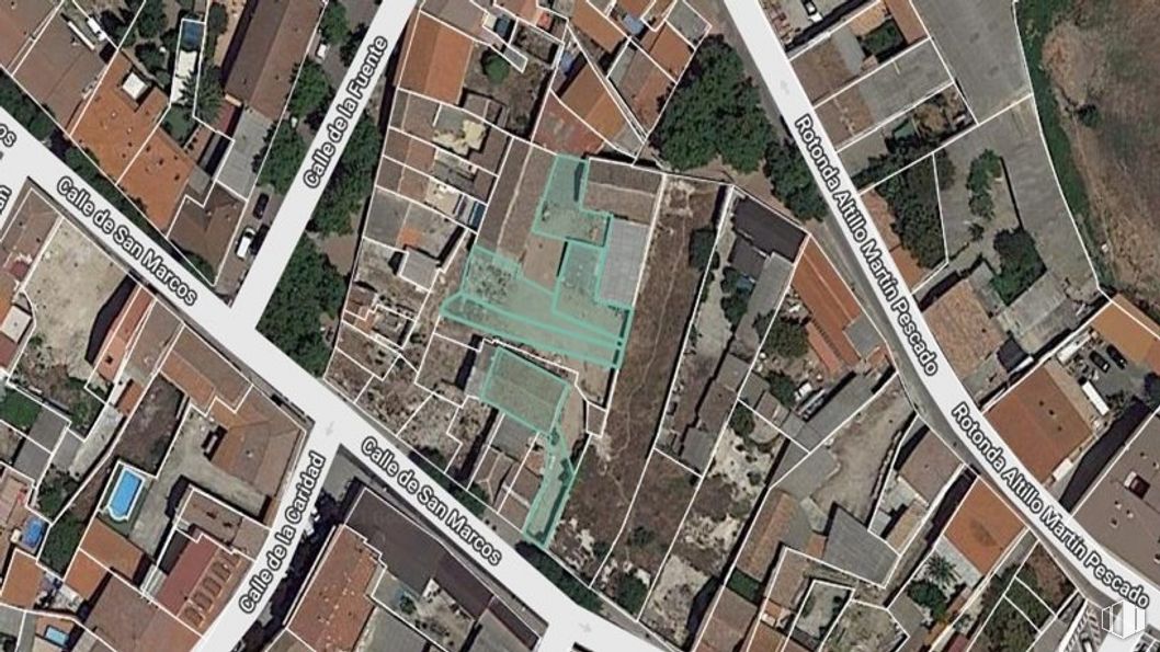 Suelo en venta en Calle San Marcos, 20, San Martín de la Vega, Madrid, 28330 con edificio, día, propiedad, mapa, infraestructura, diseño urbano, barrio, zona residencial, paisaje y ciudad alrededor