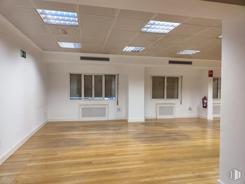 Oficina en alquiler en Paseo Habana, 12, Chamartín, Madrid, 28036 con ventana, lámpara, hall, interiorismo, madera, suelos, accesorio, puerta, techo y suelo laminado alrededor