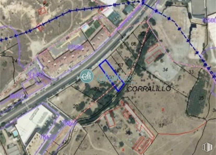 Land for sale at San Lorenzo, Segovia, 40003 with property, map, ecoregion, infrastructure, land lot, urban design, residential area, screenshot, city and landscape around