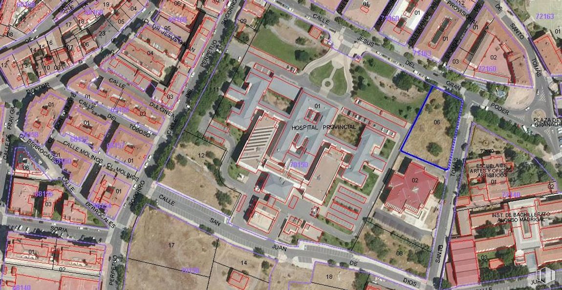 Suelo en venta en Calle Jesús del Gran Poder, Ávila, 05003 con propiedad, edificio, infraestructura, lote de terreno, diseño urbano, árbol, vía pública, barrio, zona residencial y casa alrededor