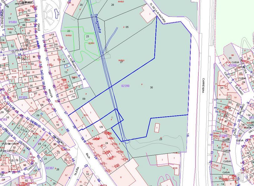 Suelo en alquiler en Calle Mayor Baja, 39, Perales de Tajuña, Madrid, 28540 con mapa, infraestructura, diseño urbano, mundo, lote de terreno, pendiente, fuente, en paralelo, esquema y plan alrededor