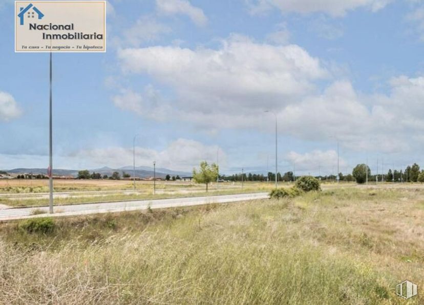 Land for sale at Calle Navaluenga, Ávila, 05002 with cloud, sky, plant, ecoregion, natural landscape, tree, asphalt, cumulus, thoroughfare and overhead power line around