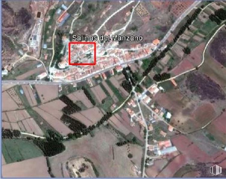 Land for sale at Calle Norte, 6, Salinas del Manzano, Cuenca, 16314 with animal, map, land lot, urban design, line, residential area, landscape, human settlement, road and tree around