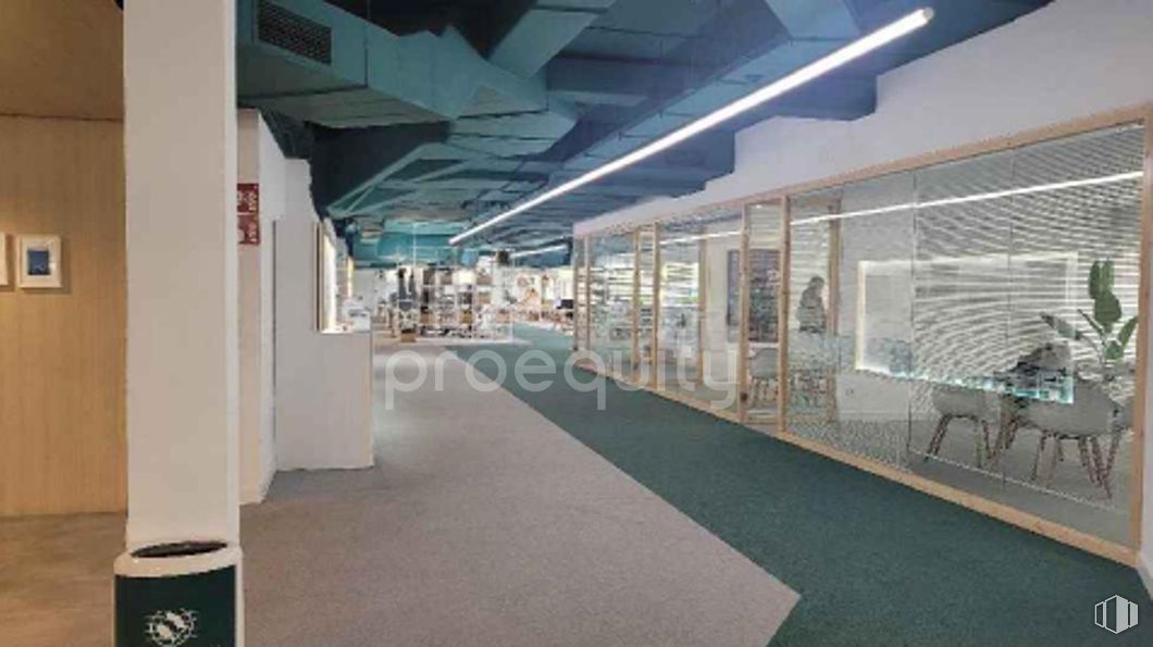 Nave en venta en Calle Fundidores, Getafe, Madrid, 28906 con alumbrado, lámpara, techo, interiorismo, suelos, suelo, material compuesto, vidrio, transparencia y gráficos alrededor