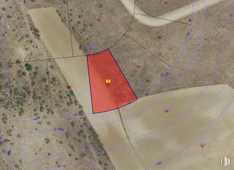 Land for sale at Castillo - Campodón, Villaviciosa de Odón, Villaviciosa de Odón, Madrid, 28922 with brown, map, triangle and aerial photography around