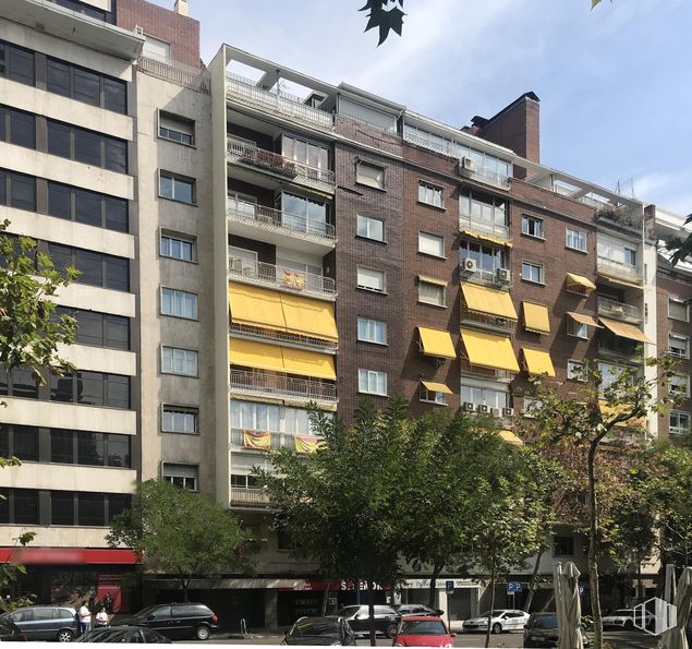 Oficina en venta en Paseo Castellana, Chamartín, Madrid, 28046 con edificio, ventana, accesorio, árbol, diseño urbano, bloque de pisos, material compuesto, condominio, propiedad material y barrio residencial alrededor