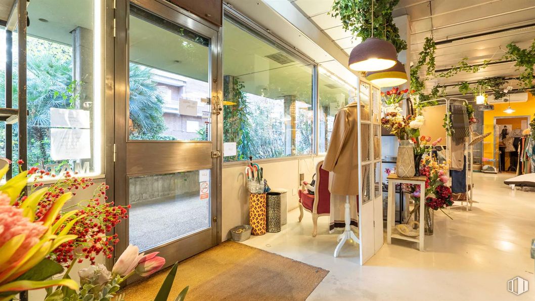 Retail for rent at Avenida de Nazaret, 10, Retiro, Madrid, 28009 with houseplant, outerwear, lighting, clothing, person, furniture, table, flowerpot, interior design and flooring around