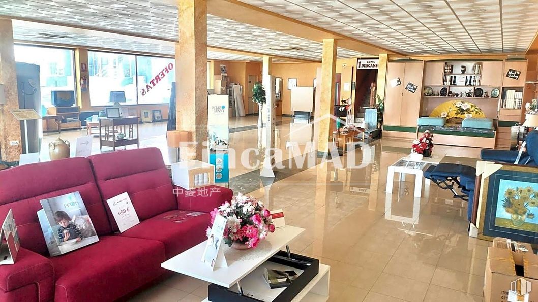 Retail for rent at Avenida Comunidades de Europa, Parla, Madrid, 28980 with couch, table, picture frame, furniture, flower, interior design, living room, floor, flooring and studio couch around