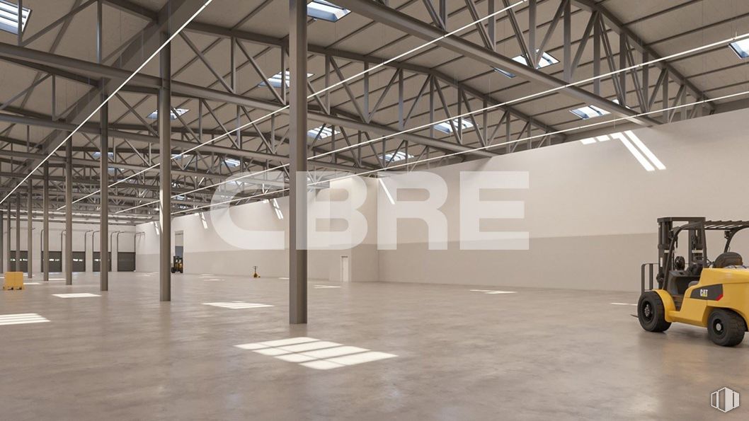 Industrial for rent at IB-2 Logistic Park, Cabanillas del Campo, Guadalajara, 19171 with wheel, tire, automotive design, interior design, floor, flooring, art, hall, building and ceiling around