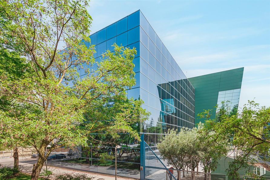 Oficina en alquiler en Calle Obenque, 4, Barajas, Madrid, 28042 con edificio, cielo, rascacielos, planta, nube, bloque de pisos, árbol, diseño urbano, bioma y condominio alrededor