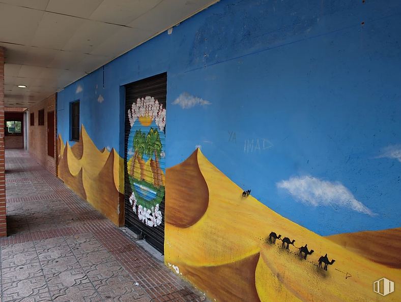 Local en alquiler en Plaza de Luis Buñuel, 7, Rivas-Vaciamadrid, Madrid, 28529 con edificio, azur, nube, ocio, pendiente, cielo, arte, paisaje, recreación y parque de patinetas alrededor