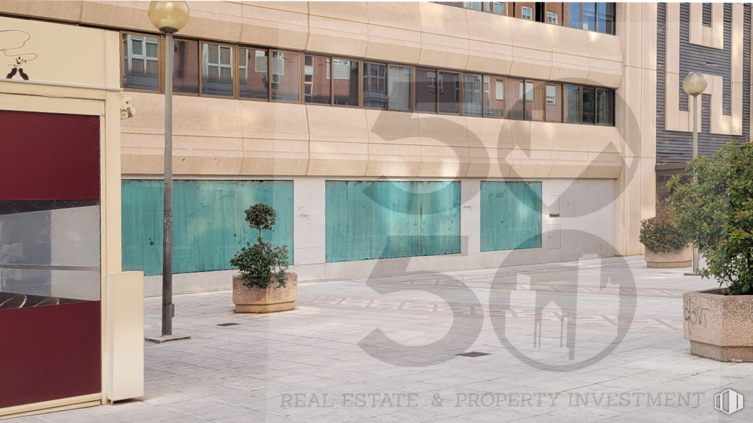 Local en venta en Camino Valderribas, 93, Puente de Vallecas, Madrid, 28038 con planta de interior, maceta, planta, edificio, arquitectura, interiorismo, diseño urbano, fachada, rectángulo y inmobiliario alrededor