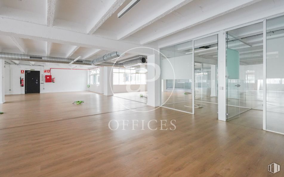 Oficina en alquiler en Calle Marqués de Monteagudo, Salamanca, Madrid, 28028 con accesorio, hall, madera, interiorismo, suelos, suelo, vidrio, suelo laminado, madera dura y techo alrededor