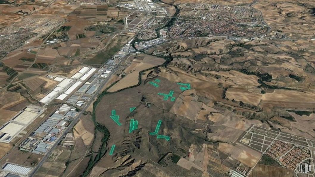 Land for sale at Río Jaramilla, Chiloeches, Guadalajara, 19160 with building, water resources, urban design, land lot, residential area, landscape, geological phenomenon, city, urban area and human settlement around