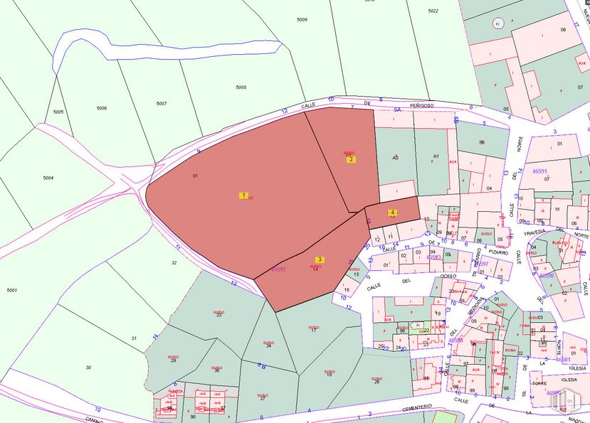 Suelo en venta en Calle Peñigoso, 9, Segovia, 40196 con mapa, mundo, lote de terreno, diseño urbano, línea, fuente, patrón, atlas, en paralelo y plan alrededor