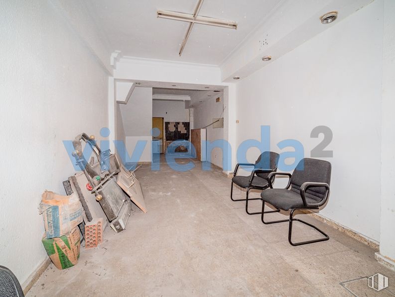 Local en venta en Calle José Hierro, Ciudad Lineal, Madrid, 28027 con silla, ventilador de techo, edificio, madera, interiorismo, piso, suelo, casa, pasillo y sala de estar alrededor