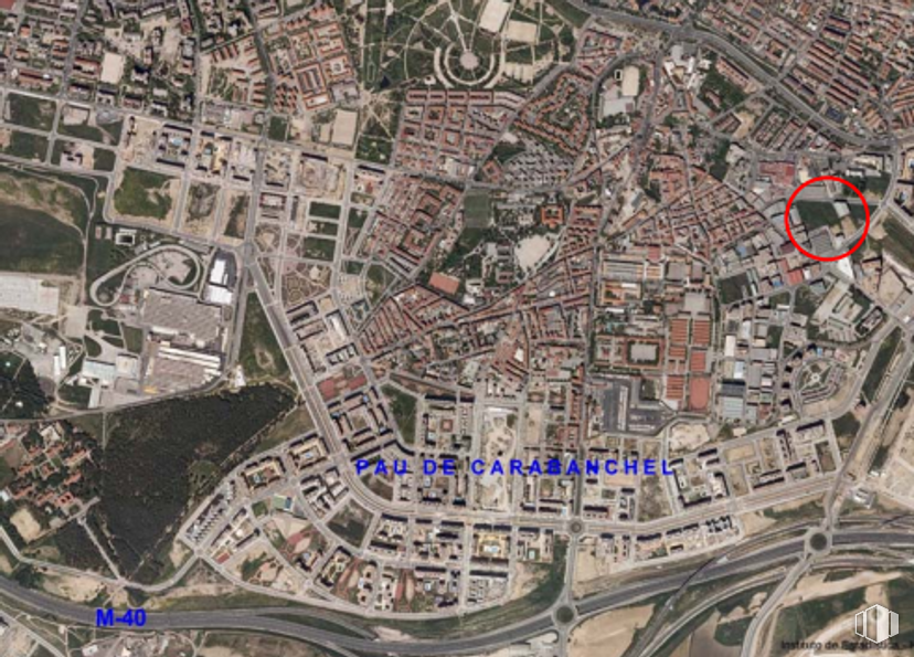 Land for sale at Calle Reus, 12, Carabanchel, Madrid, 28044 with property, map, infrastructure, land lot, urban design, water, neighbourhood, landscape, residential area and city around