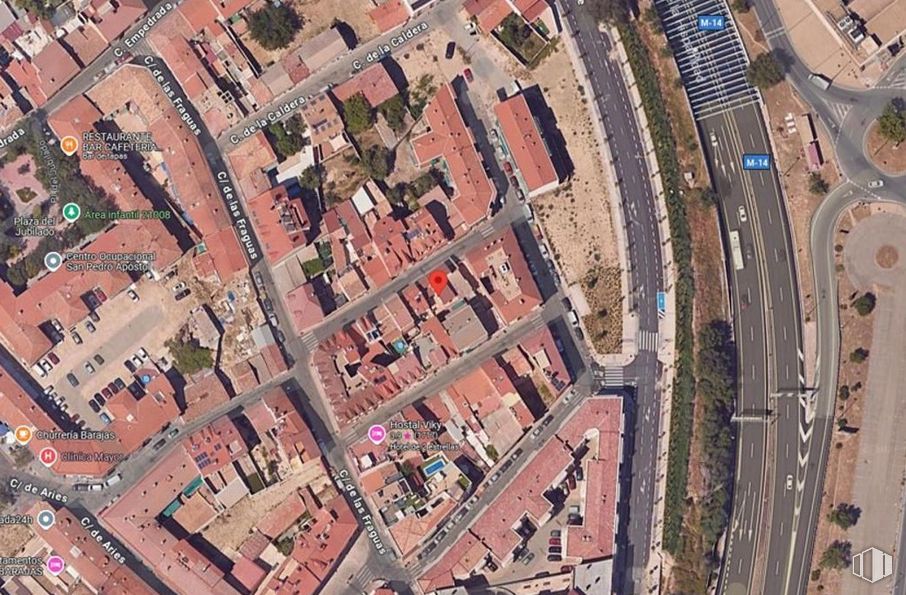 Land for sale at Calle Marte, Barajas, Madrid, 28042 with aerial photography and intersection around