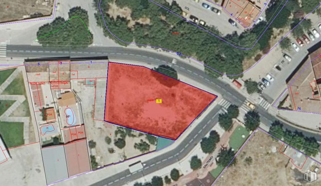 Suelo en venta en Calle Sol, 1, Valdetorres de Jarama, Madrid, 28150 con propiedad, infraestructura, lote de terreno, diseño urbano, hierba, barrio, zona residencial, espacio público, árbol y paisaje alrededor