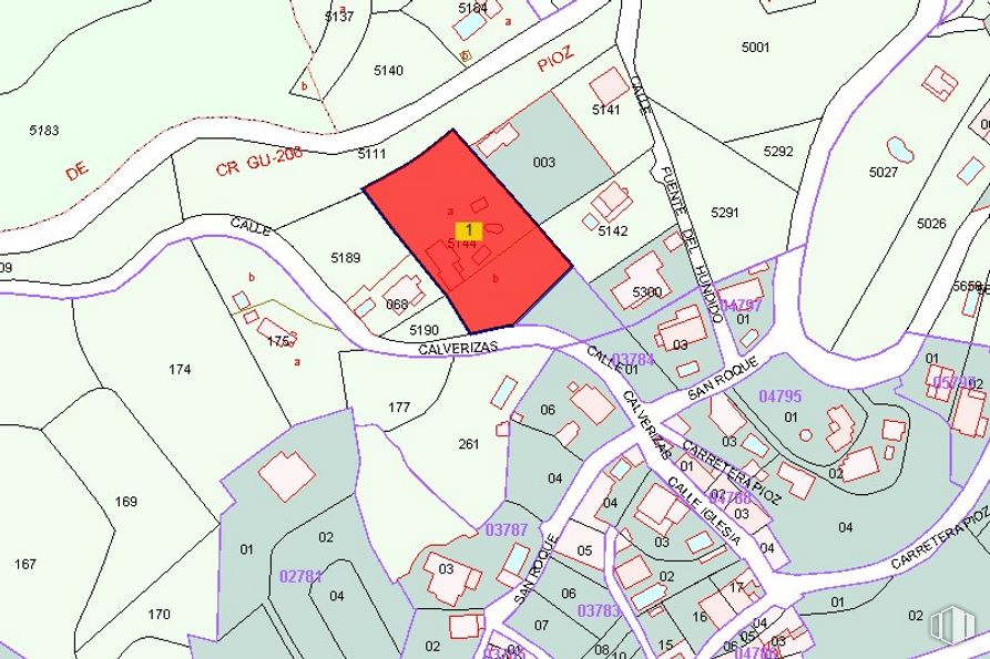 Land for sale at Calle Santa Ana, Loranca de Tajuña, Guadalajara, 19141 with map, world, line, font, urban design, parallel, slope, atlas, pattern and design around