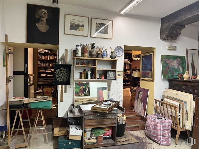 Local en venta en Calle Marqués de Santa Ana, Centro, Madrid, 28004 con marco, lámpara, propiedad, mesa, estantería, estante, estantería, interiorismo, madera y libro alrededor