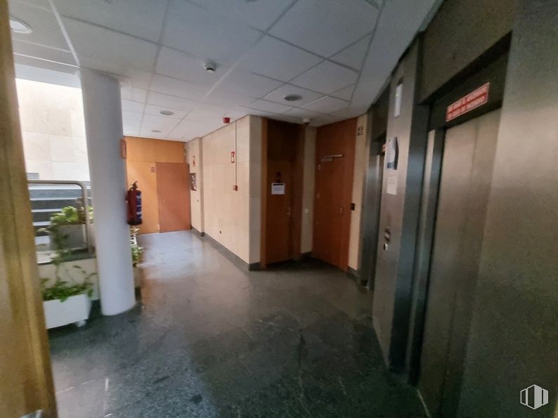 Oficina en venta en Edificio Ecu, Calle Pollensa, 6, Las Rozas de Madrid, Madrid, 28230 con armario, planta, pasillo, puerta, accesorio, madera, suelo, piso, pared y edificio alrededor