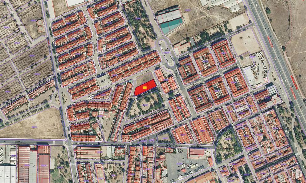 Suelo en venta en Calle Almendro, 1, Seseña, Toledo, 45224 con propiedad, durante el día, edificio, infraestructura, diseño urbano, mapa, barrio, zona residencial, paisaje y condominio alrededor