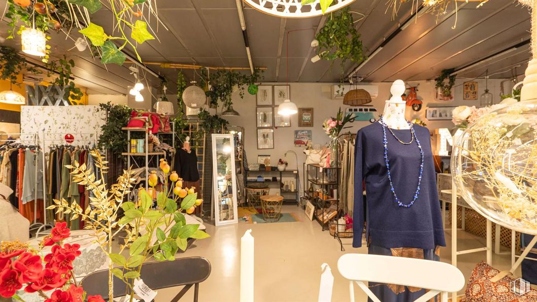 Retail for rent at Avenida de Nazaret, 10, Retiro, Madrid, 28009 with top, person, necklace, clothing, interior design, retail, boutique, light fixture, flowerpot and houseplant around