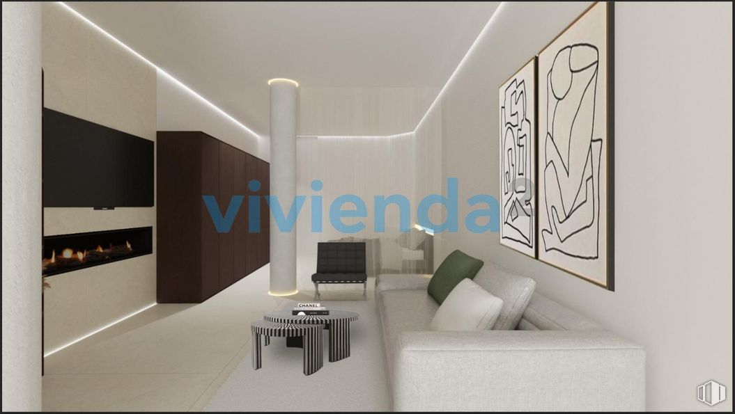 Oficina en venta en Calle Zorrilla, Centro, Madrid, 28014 con sofá, silla, televisión, mueble, propiedad, edificio, interiorismo, confort, gris y suelo alrededor