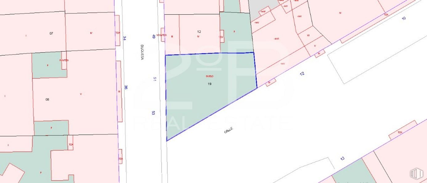 Land for sale at Calle Isabel Patacón, Carabanchel, Madrid, 28044 with ecoregion, map, rectangle, slope, font, parallel, pattern, screenshot, plan and diagram around