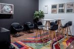 Office for rent at Calle Albasanz, 75, San Blas - Canillejas, Madrid, 28037 with chair, houseplant, picture frame, table, stool, property, furniture, plant, interior design and flooring around