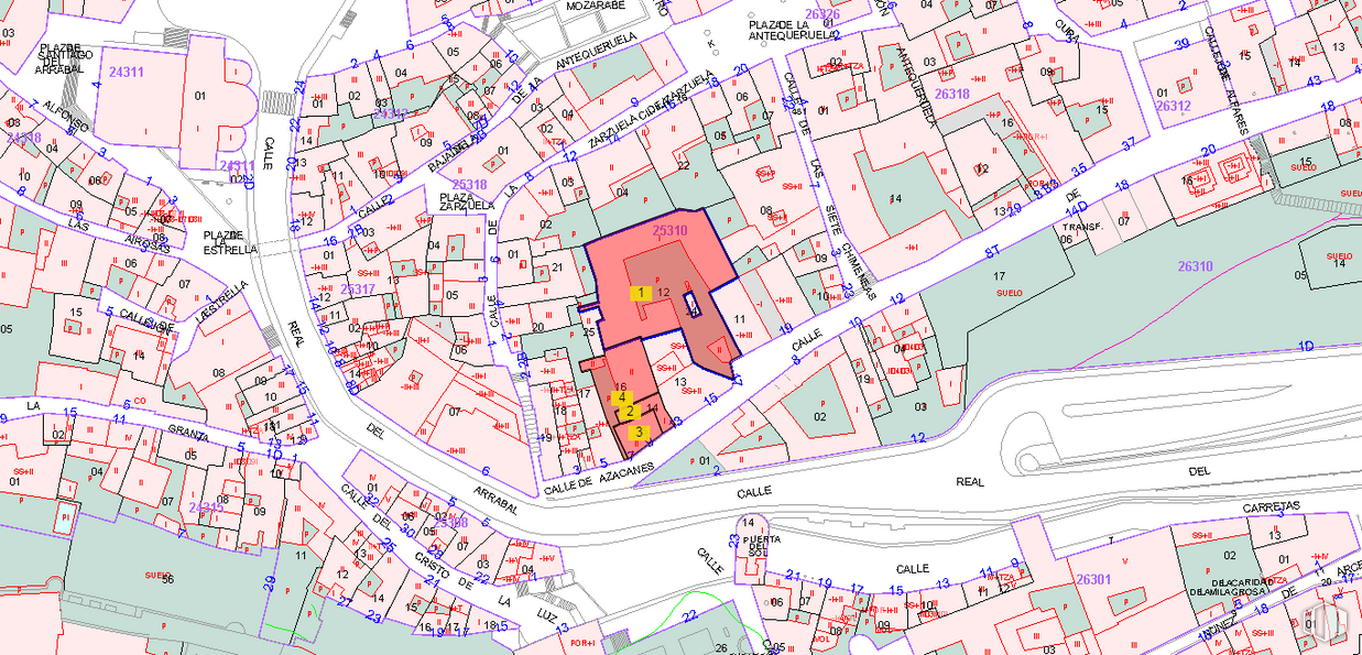 Land for sale at Zona Centro, Toledo, 45003 with luggage & bags, property, ecoregion, map, infrastructure, urban design, line, font, parallel and schematic around