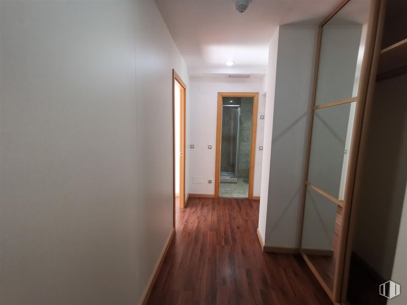 Oficina en venta en Calle Cronos, 20, San Blas - Canillejas, Madrid, 28037 con accesorio, puerta, madera, edificio, suelo, suelos, hall, tinte para madera, madera dura y puerta de casa alrededor