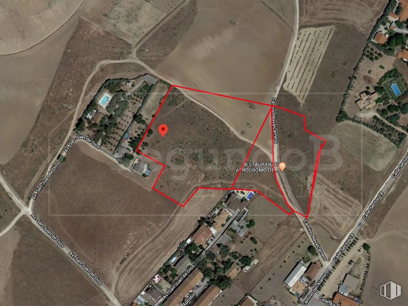 Suelo en venta en Avenida San Juan de Dios, 58, Casarrubios del Monte, Toledo, 45950 con ecorregión, mapa, lote de terreno, diseño urbano, captura de pantalla, fuente, en paralelo, carretera, plan y pendiente alrededor