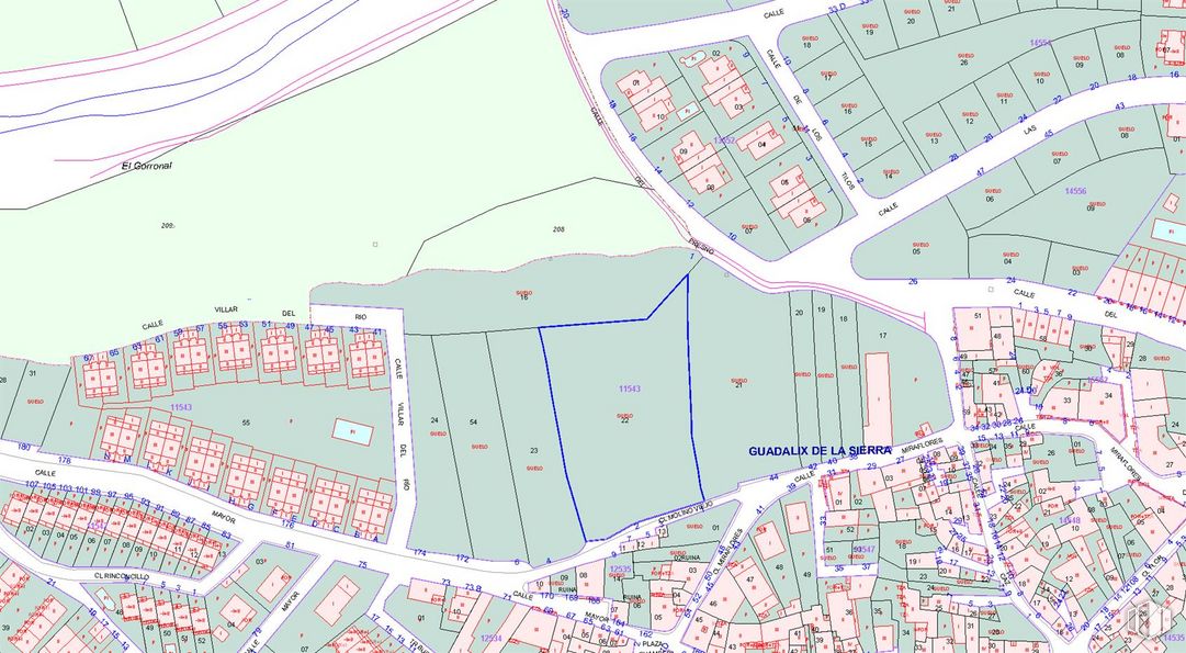 Suelo en venta en Calle Molino Viejo, 2, Guadalix de la Sierra, Madrid, 28794 con mapa, infraestructura, lote de terreno, diseño urbano, mundo, en paralelo, esquema, plan, pendiente y fuente alrededor