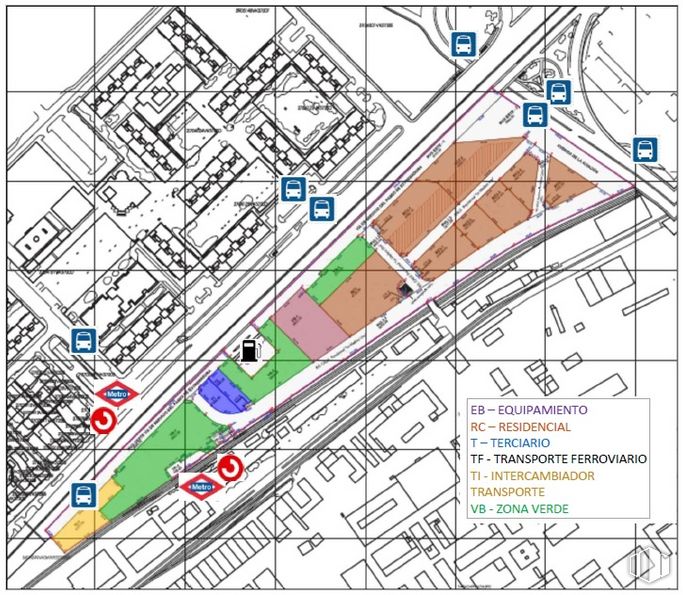 Suelo en venta en Calle Robert Capa , La Latina, Madrid, 28024 con productos envasados, ecorregión, mapa, pendiente, fuente, diseño urbano, línea, rectángulo, en paralelo y patrón alrededor