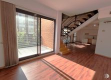 Oficina en venta en Calle Cronos, 20, San Blas - Canillejas, Madrid, 28037 con accesorio, madera, sombra, edificio, suelo, suelos, tinte para madera, madera dura, inmobiliario y ventana alrededor