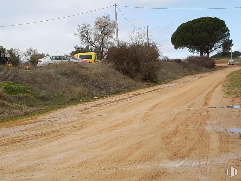 Industrial for sale at Paraje Santa Ana, Villanueva de la Jara, Cuenca, 16230 with car, sky, cloud, plant, ecoregion, road surface, land lot, asphalt, slope and tree around