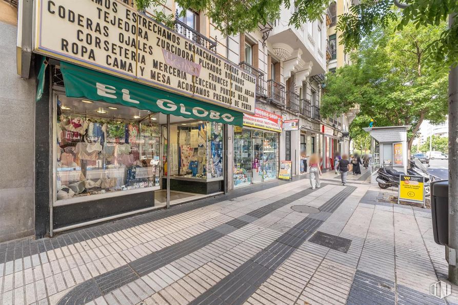 Local en venta en Calle Alcalá, 191, Salamanca, Madrid, 28009 con edificio, ventana, infraestructura, superficie de la carretera, árbol, diseño urbano, arquitectura, acera, carretera y ciudad alrededor