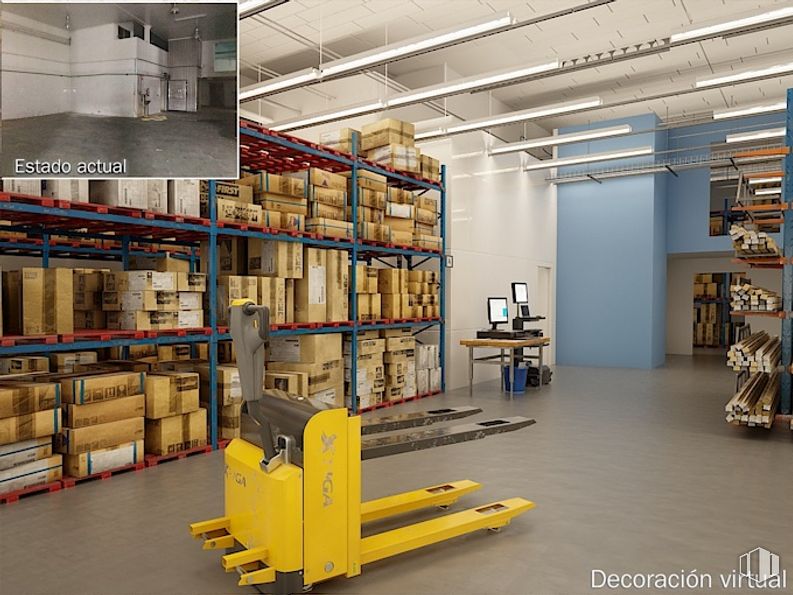 Industrial for sale at Calle Méjico, Guadalajara, 19004 with table, packaged goods, building, publication, bookcase, shelf, shelving, flooring, floor and wood around