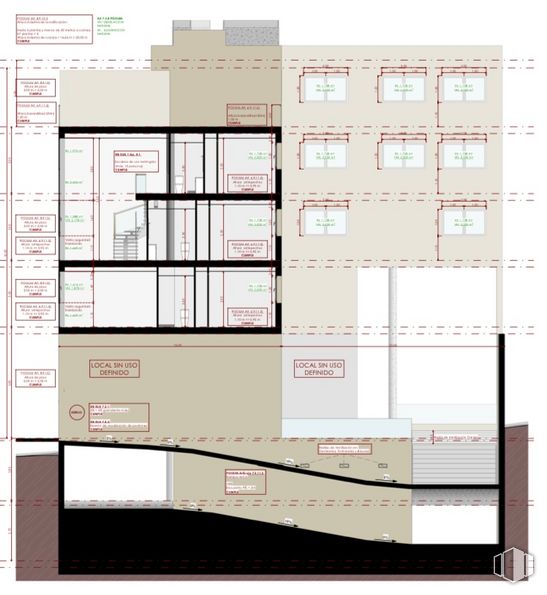 Suelo en venta en Calle Miguel Yuste, 27, San Blas - Canillejas, Madrid, 28037 con rectángulo, fuente, en paralelo, plan, diagrama, mapa, patrón, obra de arte, ingeniería y esquema alrededor