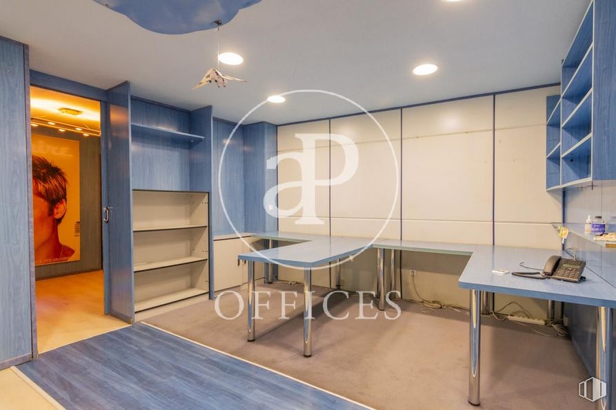 Oficina en venta en Calle Benigno Soto, Chamartín, Madrid, 28002 con mesa, alumbrado, mueble, edificio, madera, interiorismo, suelo, piso, pasillo y casa alrededor