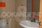 Office for rent at Juzgados, Toledo, 45001 with sink, toilet, brown, plumbing fixture, tap, bathroom sink, bathroom, purple, mirror and architecture around