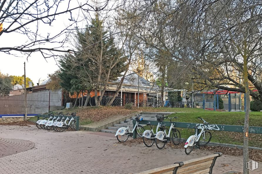 Oficina en alquiler en El Zoco Majadahonda, Avenida España, 51, Majadahonda, Madrid, 28220 con bicicleta, rueda, neumático, planta, rueda de bicicleta, edificio, bicicletas - equipo y suministros, cielo, vehículo y vehículo de motor alrededor